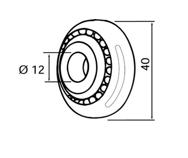 1St. Rademacher 96000011 Kugellagereinsatz f. Achsstift 12mm VK4024