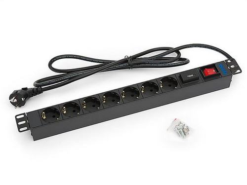 1St. Triton RAB-PD-X91-C1 10Zoll Steckdosenlesite 4fach Schuko sw 1St. Triton RAB-PD-X91-C1 10Zoll Steckdosenlesite 4fach Schuko sw