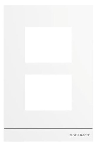 1St. Busch-Jaeger 41392CF-W-03 Frontplatte Audio, 1/2, weiß weiß 2TMA220160W0007