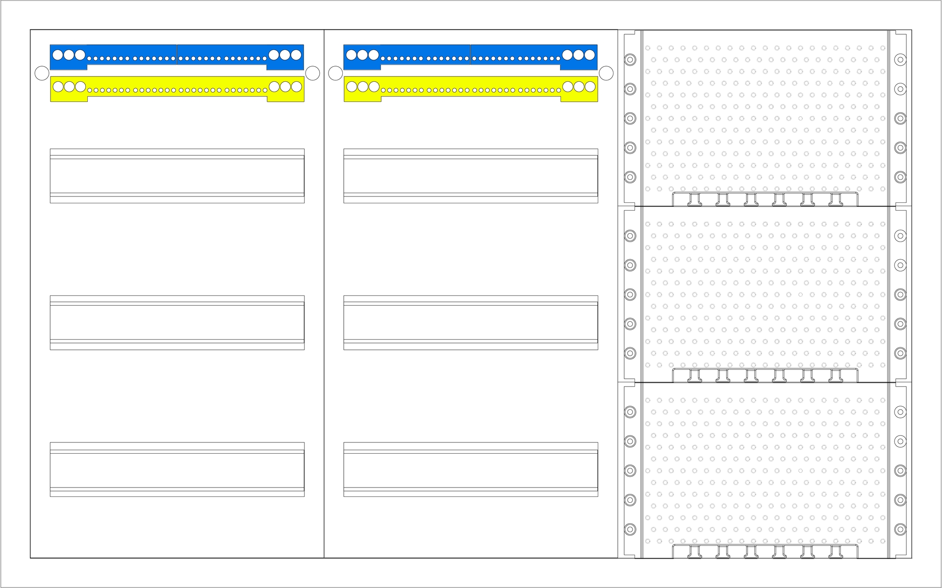 1St. F-Tronic FV3-3-M1 AP Medienverteiler FV3-3-M1, 3-feldrig, 3r, mit MVAP1 7110171