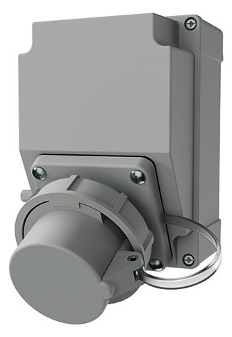 1St. Mennekes Steckdosen-Kombination 8109251 IP67 CEE-Anbaugeraetestecker 16A 5p 1h