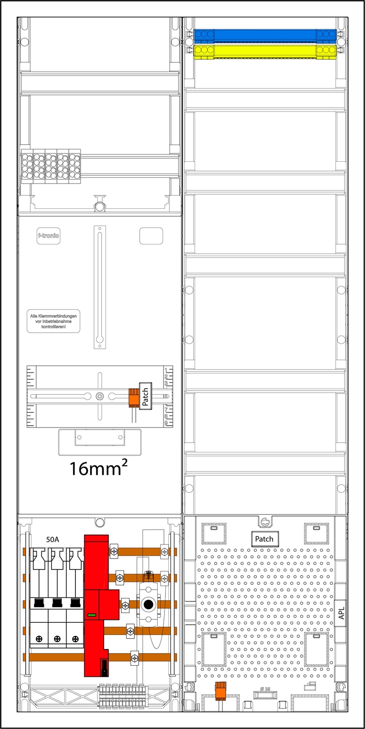1St. F-Tronic 3HZ721APZ50D01ÜS-16 3HZ721APZ50D01ÜS-16, 1 ZP 16mm²,1 VAPZ inkl. APL, SLS50A,SPVGD01,ÜSS,2 PPV,PL100 7190205