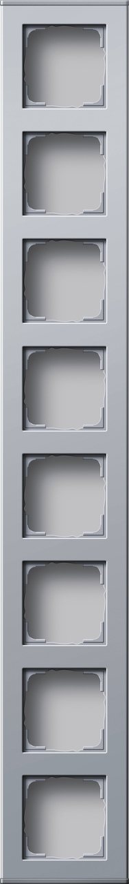 1St. Gira 136626 Profil 8f senkr. + waager. Profil 55 Aluminium