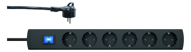 1St. Protec.class PTSD90 6SFS1 TSD 90Toepfe m.Sch. 6f schwarz 1,4m