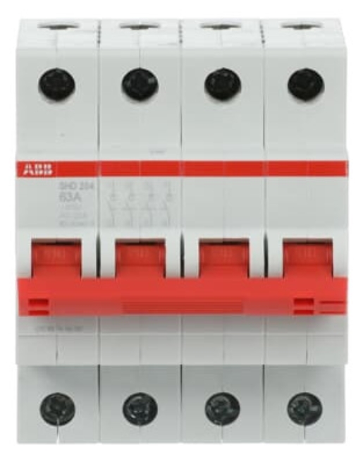 1St. ABB SHD204/63 Lasttrennschalter 4P, 63A 2CDD274111R0063