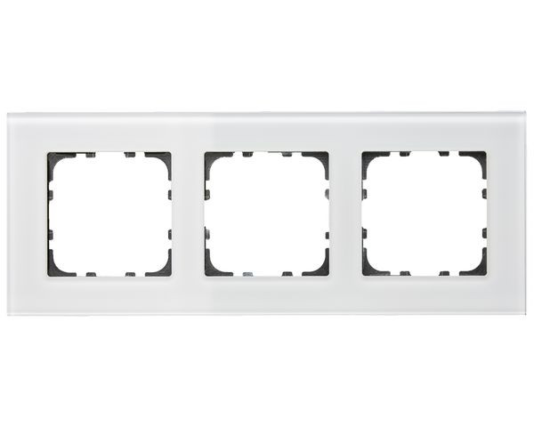 1St. MDT Glasrahmen 3-fach BE-GTR3W.01 92x234mm weiß