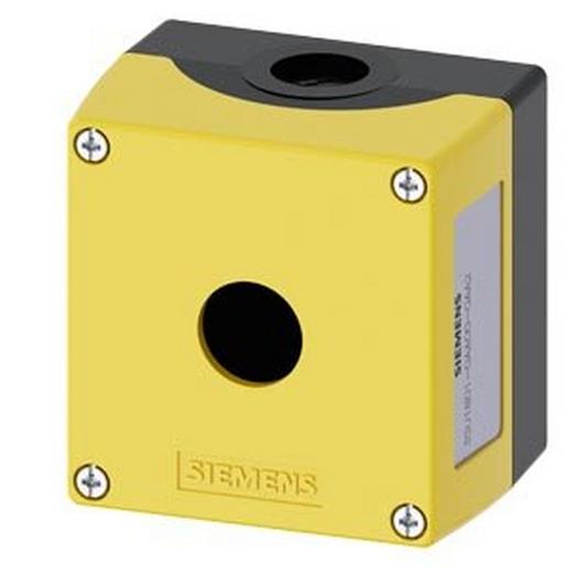 1St. Siemens 3SU1801-0AA00-0AA2 Gehäuse für Befehlsgeräte, 22mm, rund