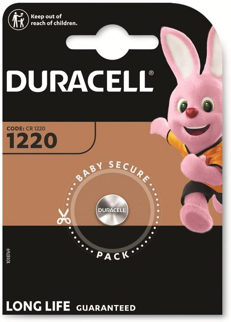 1St. Duracell Knopfzelle Lithium D1220 030305 3V CR1220 35mAh 1er Blister
