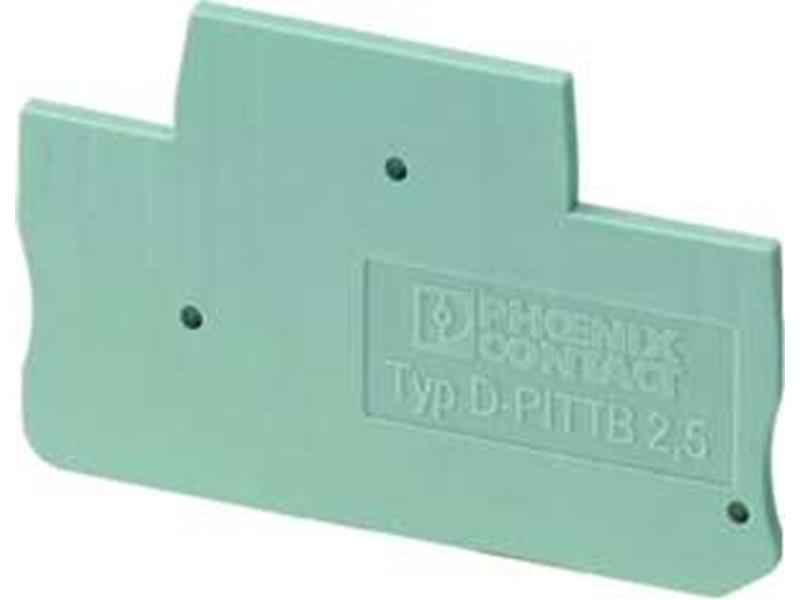 10St. Phoenix D-PTI/3 Abschlussdeckel L=101 mm B=2,2 mm H=48,2 mm grau 3213975