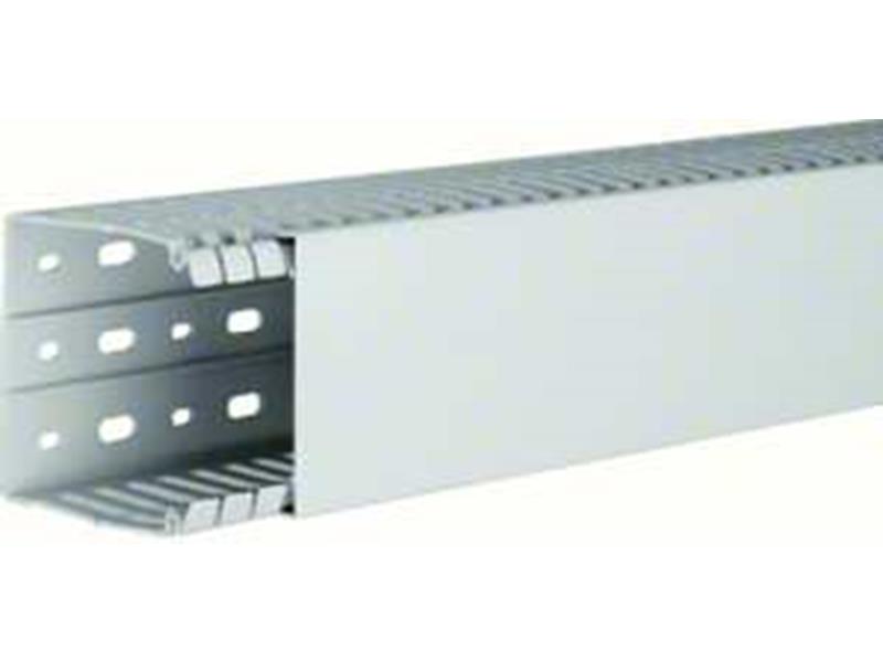 2m Hager HA780080 Verdrahtungskanal halogenfrei 80x80 lichtgraur