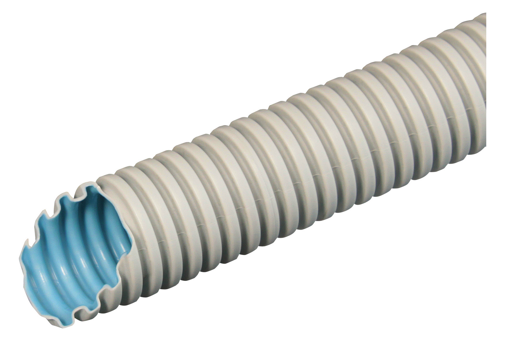 100m FRAENK.R FBY-EL-F 20 grau Leichtes Kunststoff Wellrohr (0,7EUR/m)