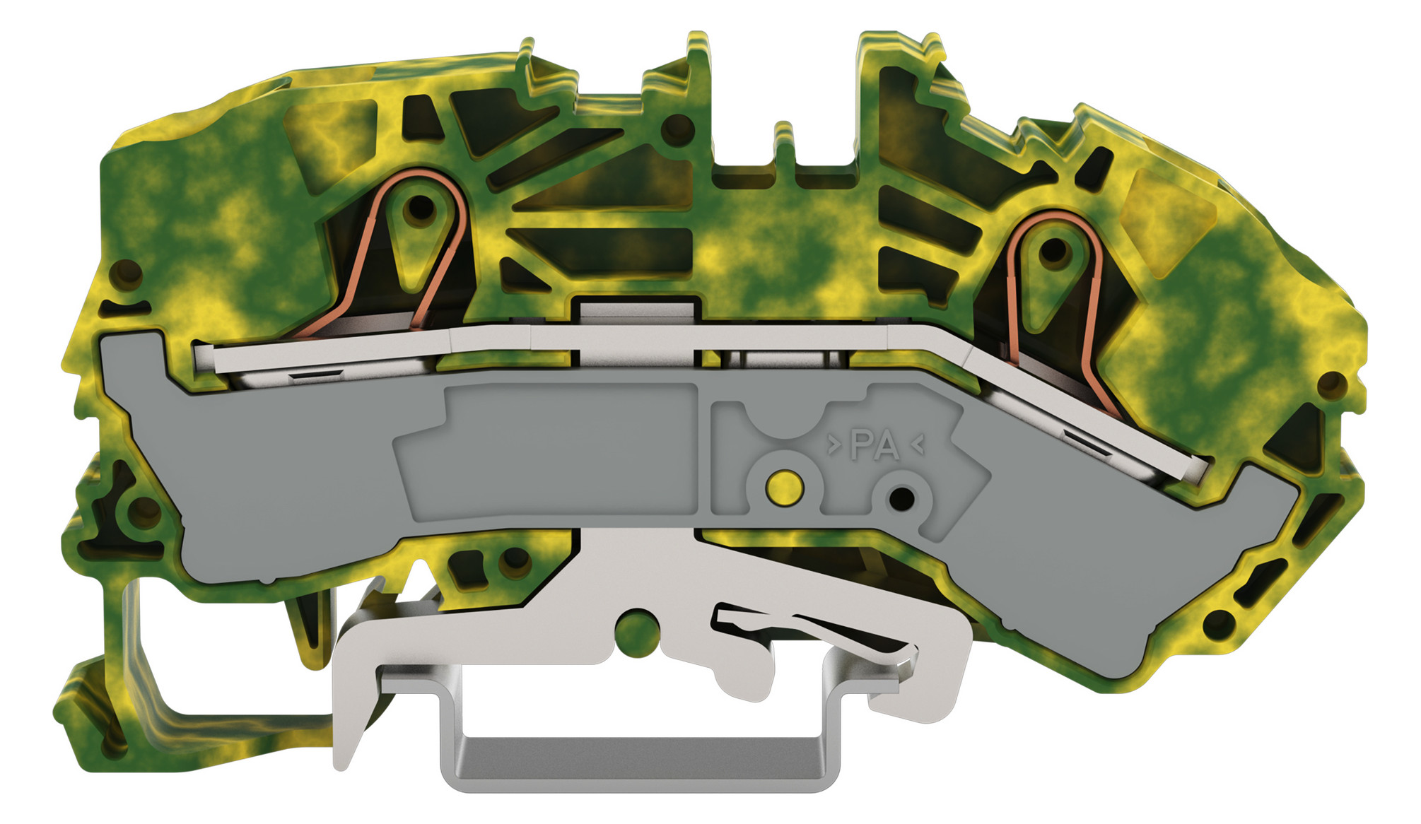 1St. Wago 2016-7607 Schutzleiterklemme PE 16-25mm Grün-Gelb 20167607