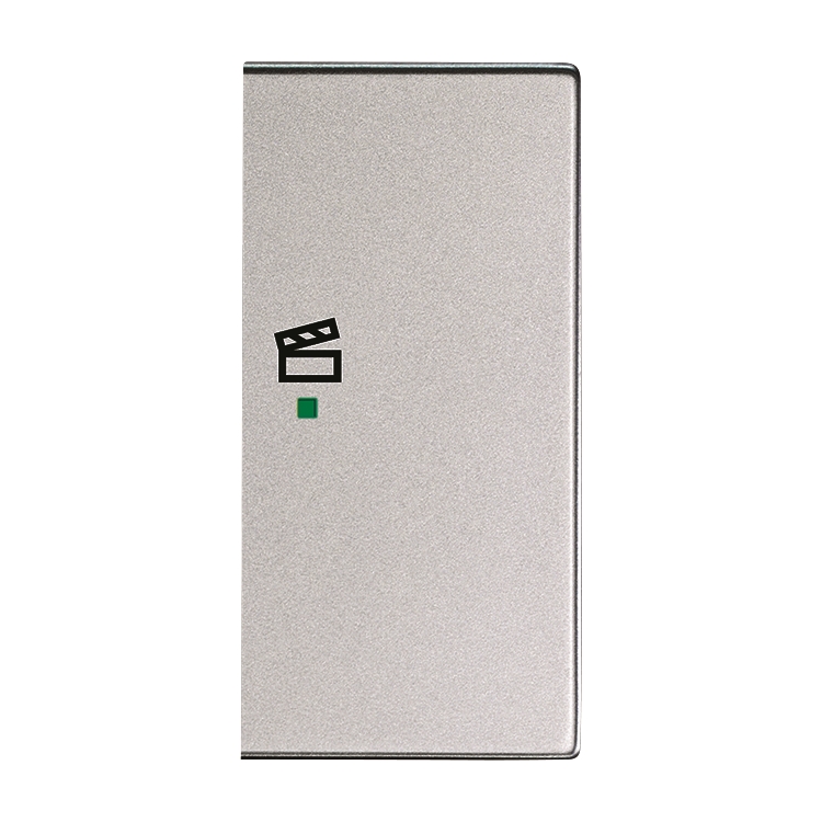 1St. Busch-Jaeger 6233-22-83 Wippe, 2-fach rechts, mit Symbol Szene Busch-free@home alusilber