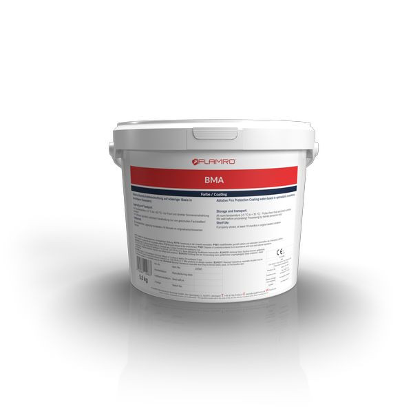 1St. FLAMRO BMA 5,0 kg Ablative Brandschutzbeschichtung in streichbarer Konsistenz