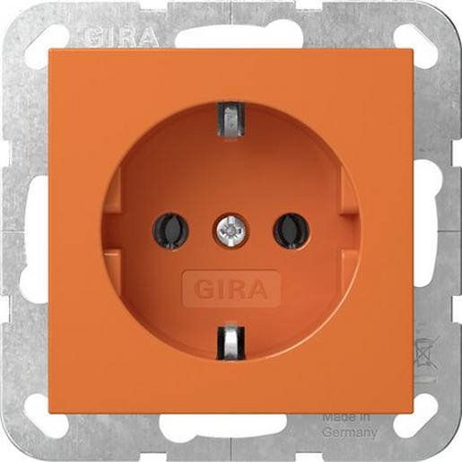 1St. Gira 4455109 Steckd. System 55 Orange