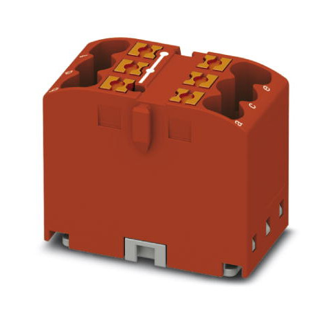 1St. Phoenix PTFIX 6X2,5 RD Verteilerblock Grundklemme 450 V 24 A Push-in-Anschluss Anzahl der Anschlüsse: 6