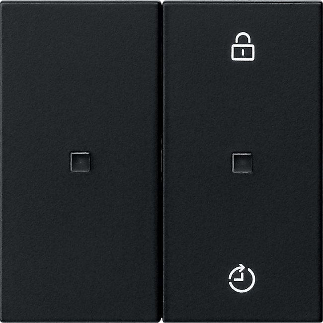 1St. Gira 5493005 Gira eNet Funk Bedienaufs. Memory System 55 Schwarz m