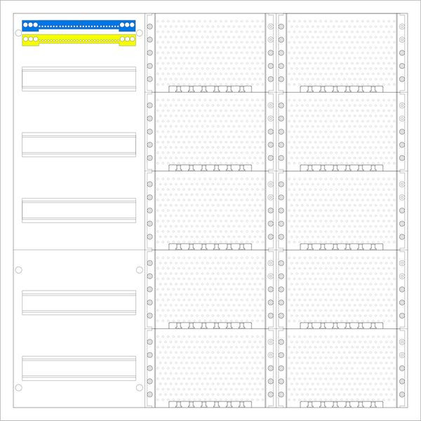 1St. F-Tronic FV3-5-M2 AP Medienverteiler FV3-5-M2, 3-feldrig, 5r, mit MVAP1 7110178