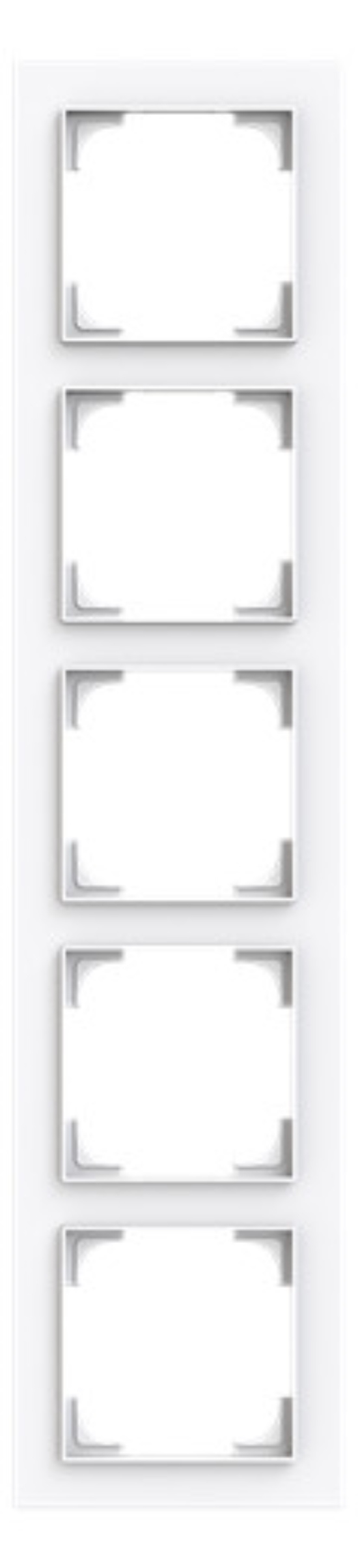 1St. Busch-Jaeger 1725-44G Abdeckrahmen 5-fach studioweiß - Busch-art linear® studioweiß 2CKA001754A4869