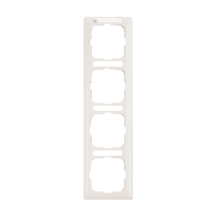 1St. Busch-Jaeger 1724 NSKA-214 Reflex SI Linear-mit Beschriftungsfeld, 4-fach Rahmen Reflex SI alpinweiß 1St. Busch-Jaeger 1724 NSKA-214 Reflex SI Linear-mit Beschriftungsfeld, 4-fach Rahmen Reflex SI alpinweiß