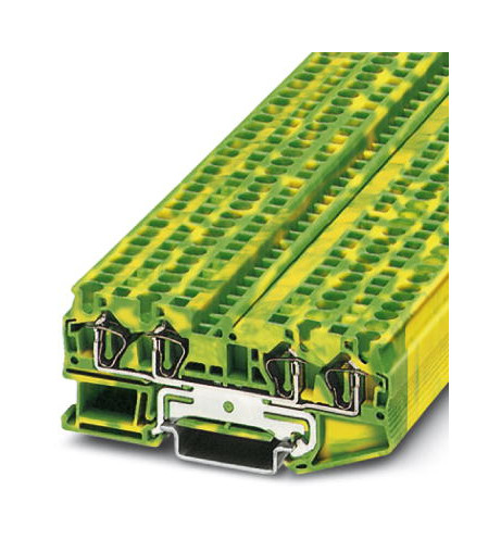 1St. Phoenix ST 4-QUATTRO-PE Schutzleiter-Reihenklemme Zugfederanschluss Anzahl der Anschlüsse: 4 0,08 mm² - 6 m