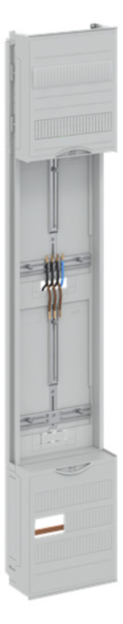 1St. Striebel & John DF19B11 Zählerfeld 9RE 1Z1R vorverdrahtet mit Zählerkreuz lichtgrau 2CPX054084R9999