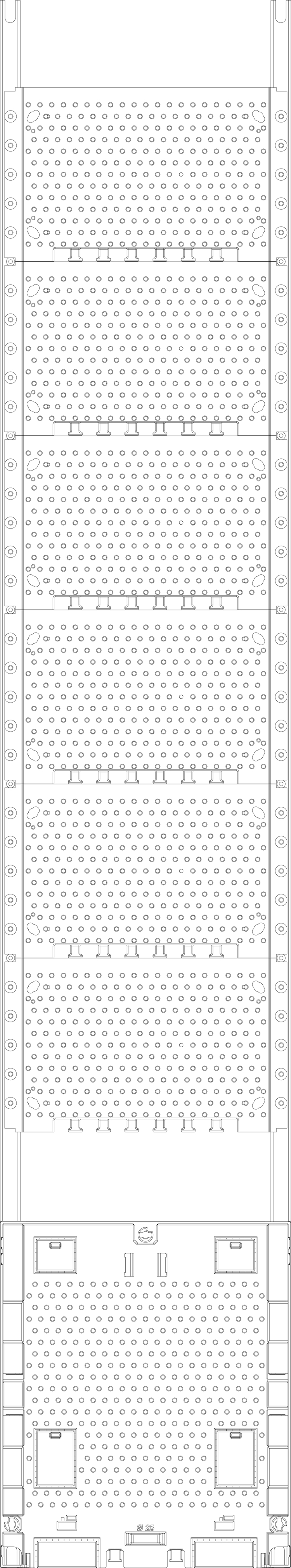 1St. F-Tronic KX9APZO Kommunikationsfeld KX9APZO, 1-feldrig, H=1350mm, APZ-Platz, ohne APL-Set 7143662