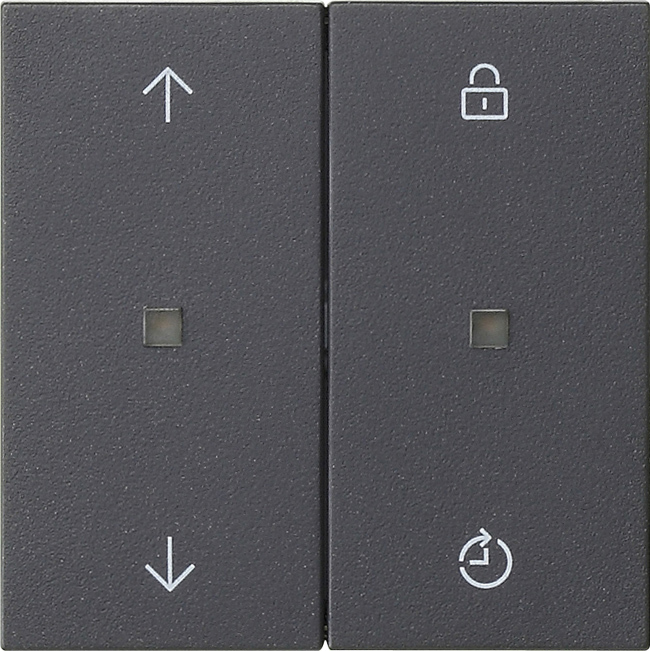 1St. Gira 549228 Gira eNet Funk Bedienaufs. Memory Pfeile System 55 Anthrazit