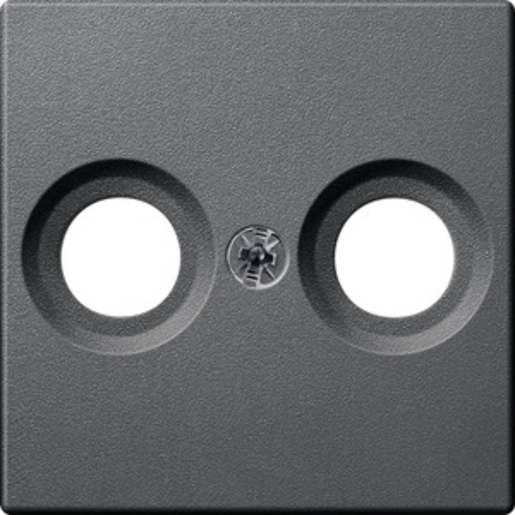 1St. Merten MEG4122-0414 Zentralplatte für Antennensteckdosen, anthrazit, System M