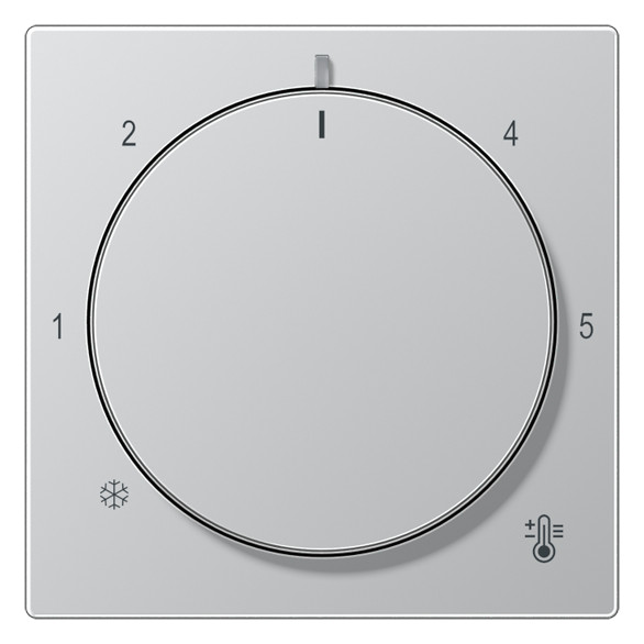 1St. Jung Abdeckung f.Thermostat A1749BFAL Aluminium