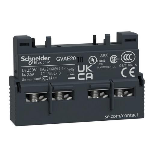 10St. Schneider Electric GVAE20 Hilfsschalter, 2S, Front