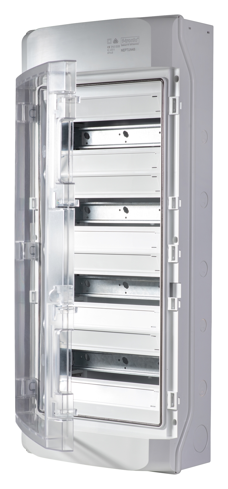 1St. F-Tronic NEPTUN48 AP Feuchtraumverteiler IP65, NEPTUN48, 4-reihig, mit Belüftungssystem 7270004