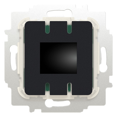1St. Busch-Jaeger 62842 U-WL El. Raumtemperaturregler-Einsatz mit Display, mit optionalem Fernfühler mit Sollwert-Anzeige, Timer und Fernbedienung, mit Touchbedienung 230 V AC 2CKA006800A3116