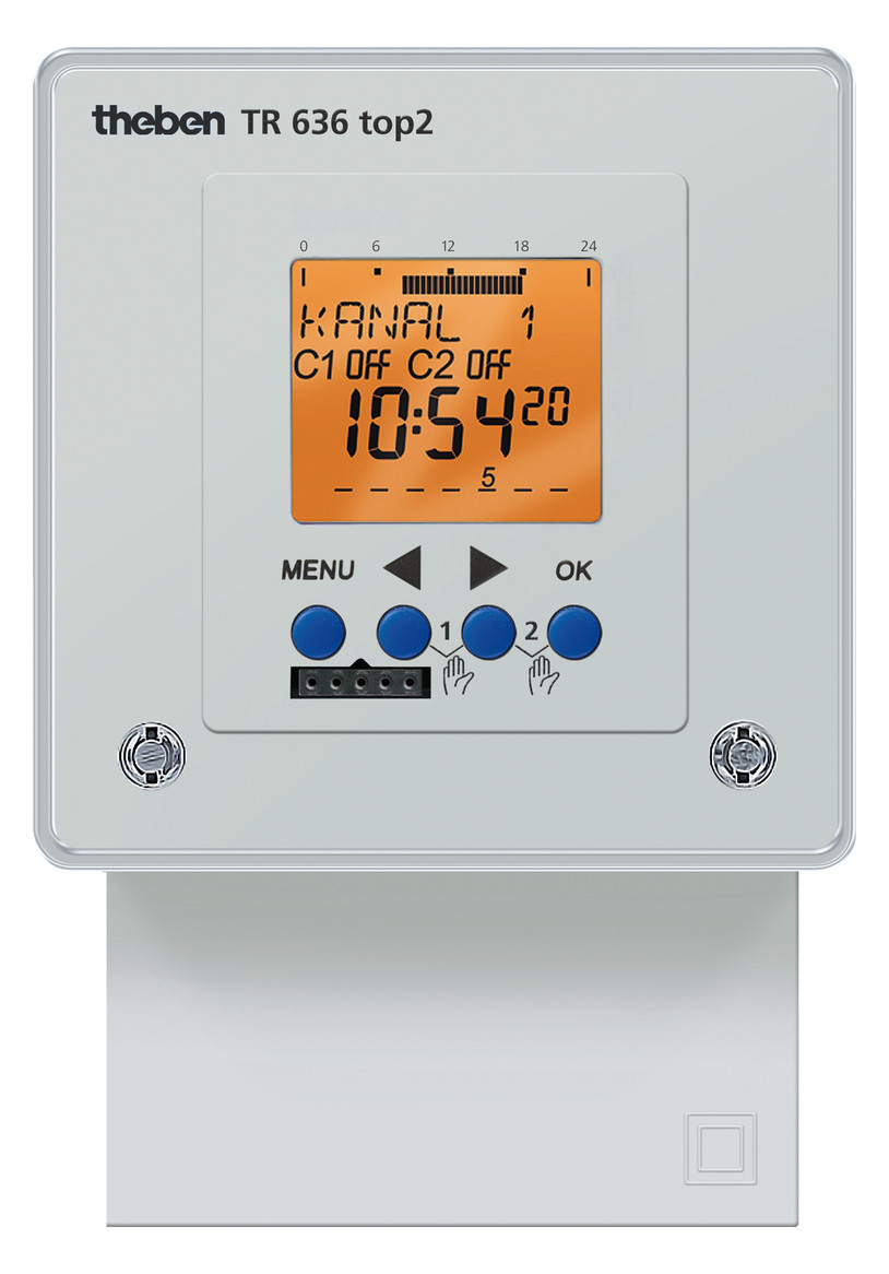 1St. Theben 6360100 Digital-Zeitschaltuhr mit Stecksockel 2 Kanal, 7 T, Ferien, Imp., Zyklus TR 636 top2 1St. Theben 6360100 Digital-Zeitschaltuhr mit Stecksockel 2 Kanal, 7 T, Ferien, Imp., Zyklus TR 636 top2