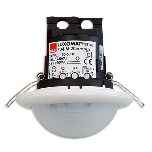 1St. B.E.G. 92148 PD4-M-2C-DE weiß, Präsenzmelder mit großem Erfassungsbereich