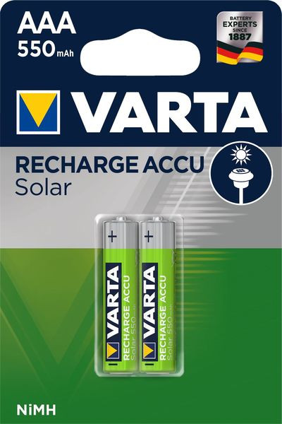10St. Varta Solar Accu AAA Micro 56733101402 56733 2er 56733101402
