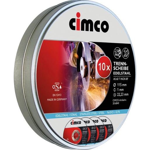1St. Cimco 206842 Trennscheiben EDELSTAHL in Dose, 125 x 1 mm