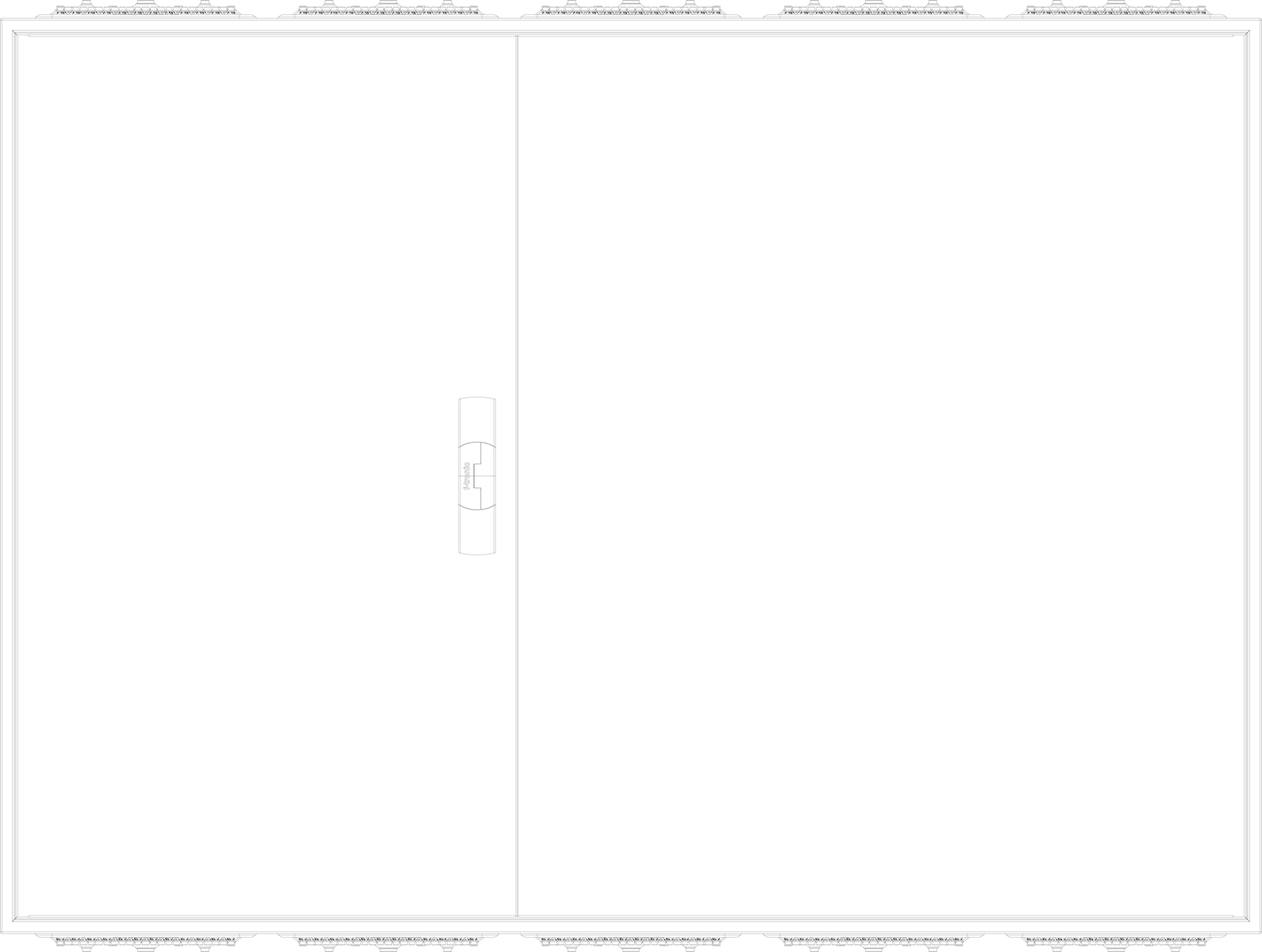 1St. F-Tronic ZA095 Leergehäuse ZA095, IP31/IP43, H=950mm, B=1300mm 7120505