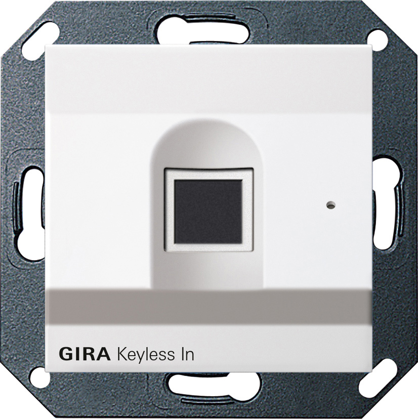 1St. Gira 261703 Gira Keyless In Fingerprint-Leseeinheit System 55 Reinweiß