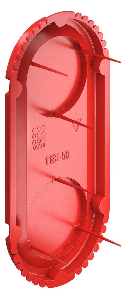 100St. Kaiser 1181-56 Unterputz Signaldeckel 131 x 60 mm