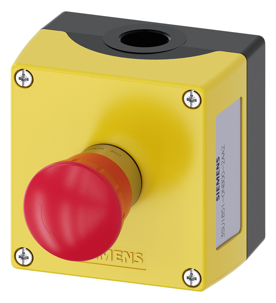 1St. Siemens 3SU1851-0NB00-2AA2 Gehäuse für Befehlsgeräte, 22 mm, rund