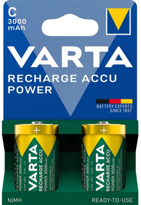 1St. Varta 56714 Accu Power Baby C 3000mAh Blister 2
