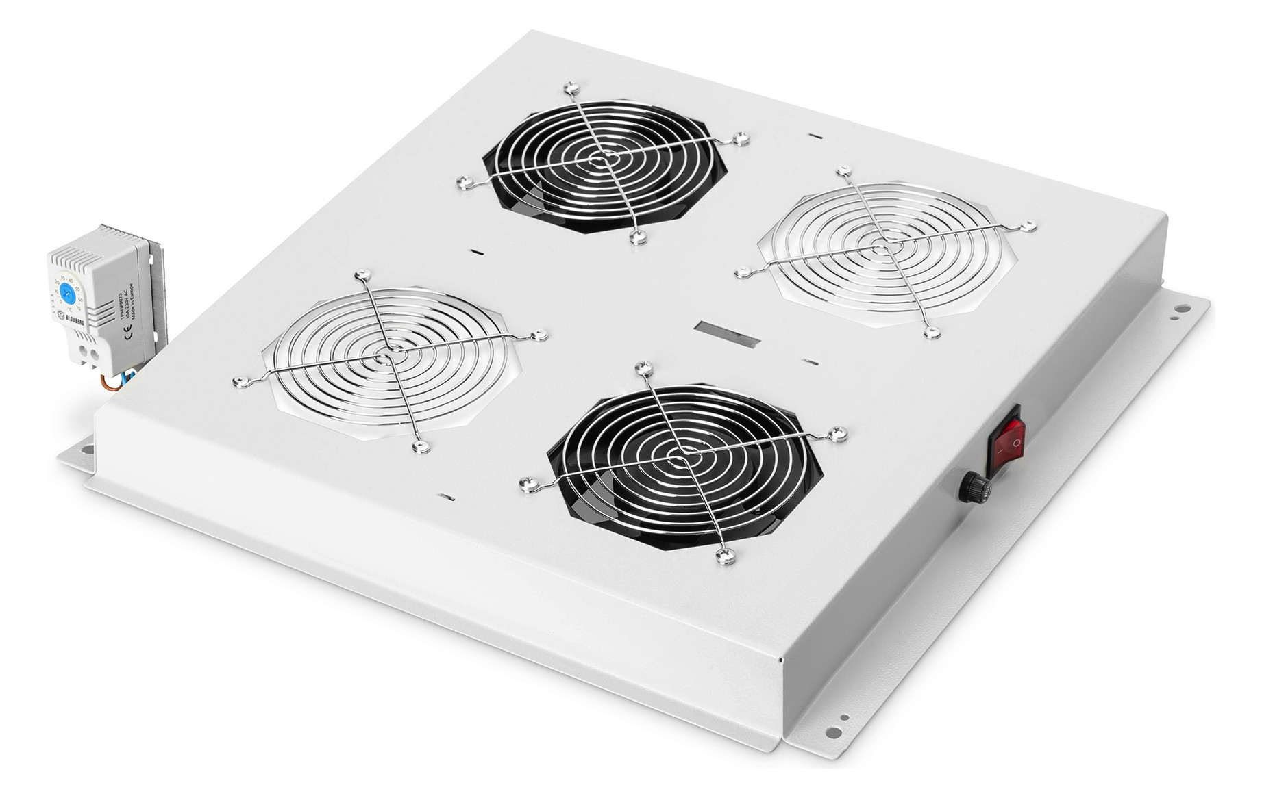 1St. Digitus DN-19 FAN-2-N Dachlüftereinheit für DIGITUS Unique & Basic 2 Lüfter mit Thermostat