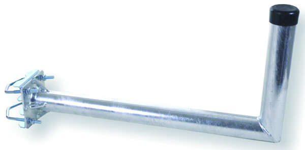 1St. WEIss MAS4855 Mastausleger Stahl 55cm mit Schelle