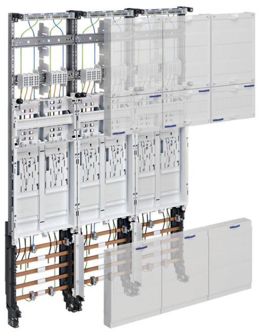 1St. Hager ZL3EL26 Komplettfeld 6ZP, BKE-I, 3-feldig