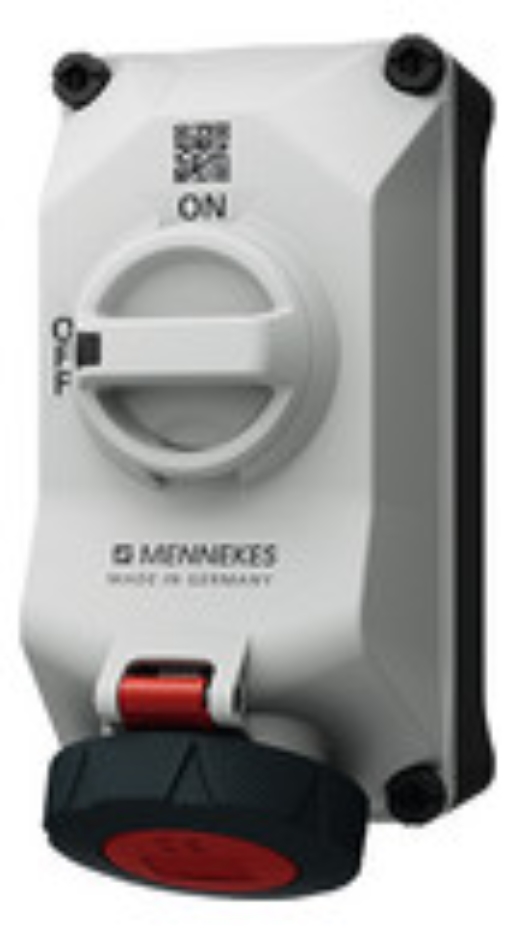 1St. Mennekes 5602506G Wandsteckdose DUO 16A5P6h 400V IP67