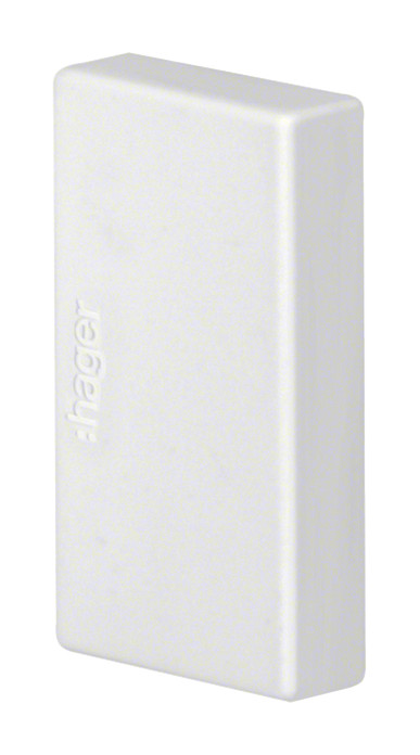 1St. Hager LFF2003569016 Endstück schnittkaschierend halogenfrei zu LF/LFF 20x33mm verkehrsweiß