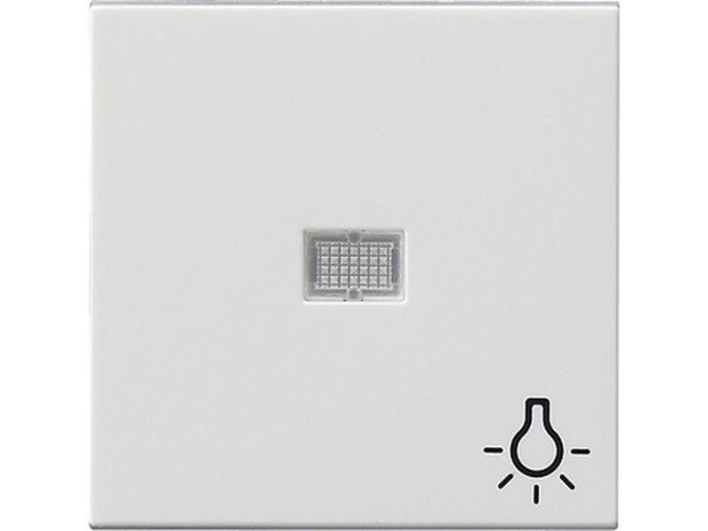 1St. Gira 063003 Wippe Kontroll groß Symbol Licht System 55 Reinweiß glänzend