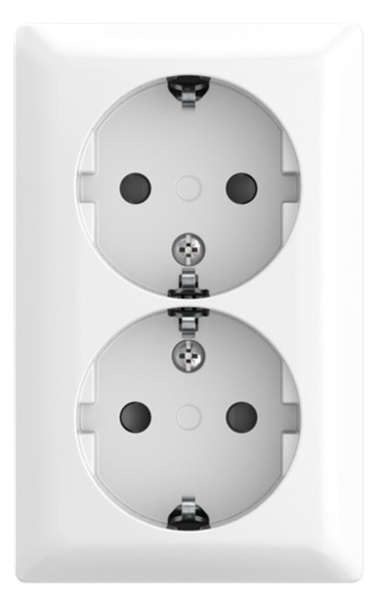 1St. Busch-Jaeger 202 EAPBJ-524 SCHUKO® Doppelsteckdose Safety+ Aufputz alpinweiß 2TKA00005531