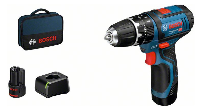 1St. Bosch GSB 12V-15 Akku-Schlagbohrschrauber GSB 12V-15